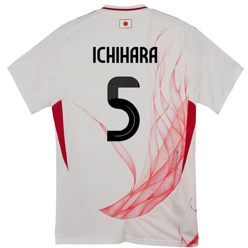 Danxen Barn Japan Rion Ichihara #5 Vit Bortatröja Matchtröjor 24-26 Tröjor T-Tröja