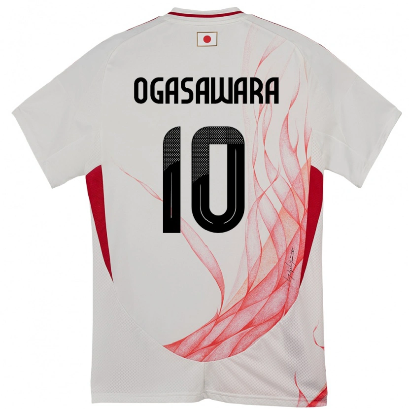 Danxen Barn Japan Hiro Ogasawara #10 Vit Bortatröja Matchtröjor 24-26 Tröjor T-Tröja