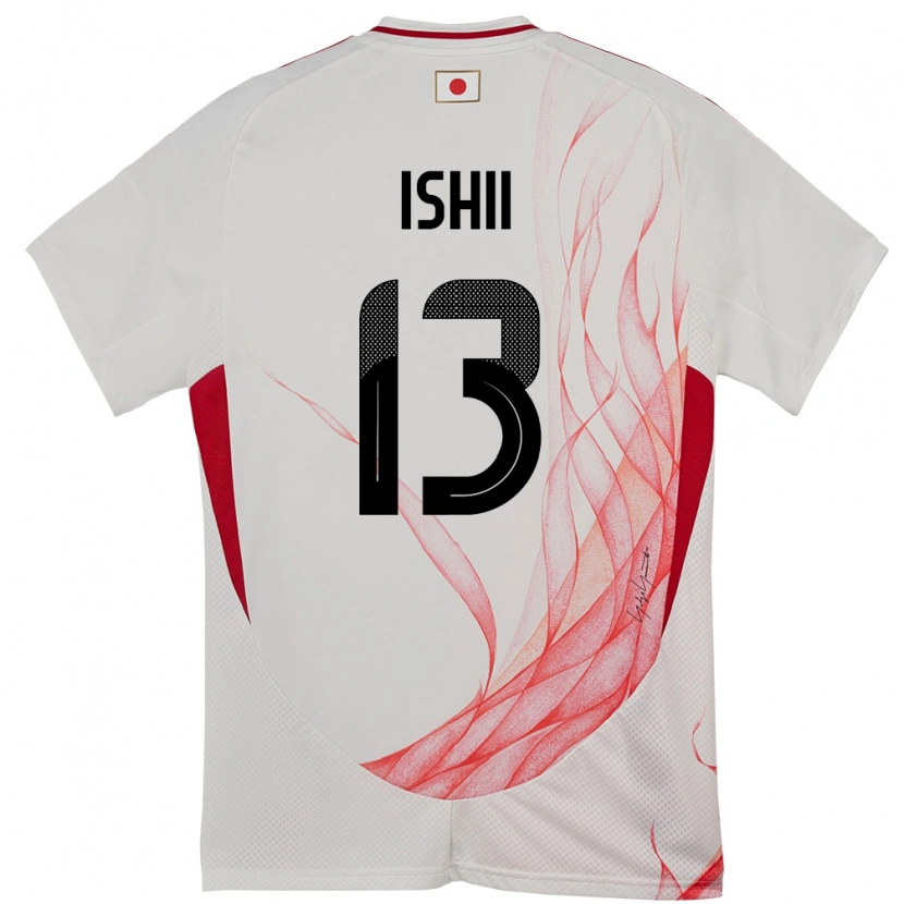 Danxen Barn Japan Hisatsugu Ishii #13 Vit Bortatröja Matchtröjor 24-26 Tröjor T-Tröja