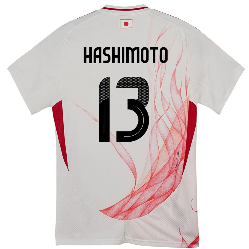 Danxen Barn Japan Riku Hashimoto #13 Vit Bortatröja Matchtröjor 24-26 Tröjor T-Tröja