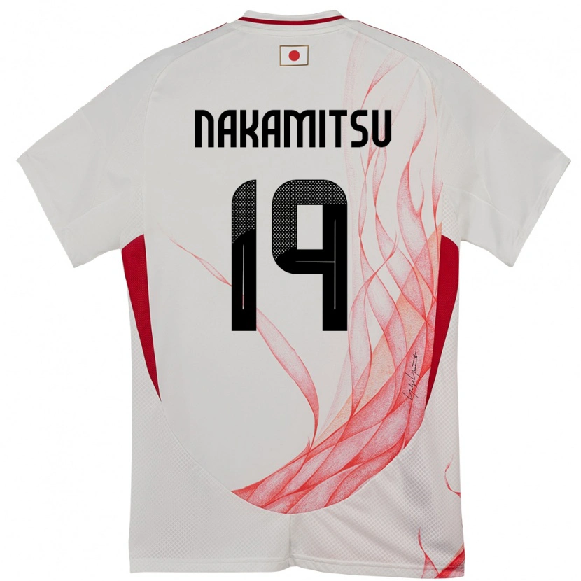 Danxen Barn Japan Kanata Nakamitsu #19 Vit Bortatröja Matchtröjor 24-26 Tröjor T-Tröja