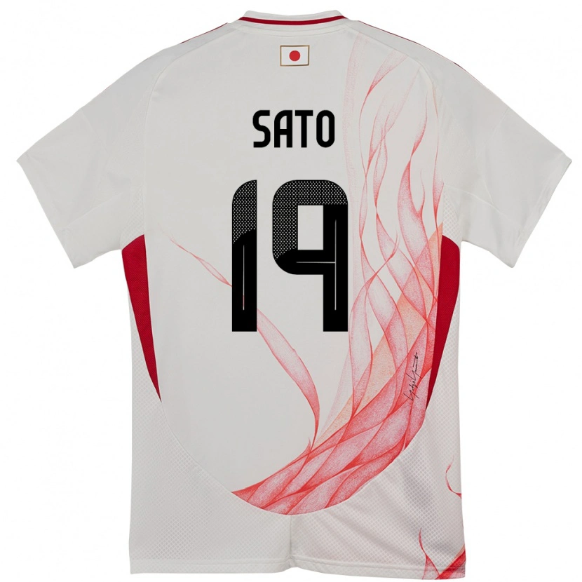 Danxen Barn Japan Raku Sato #19 Vit Bortatröja Matchtröjor 24-26 Tröjor T-Tröja