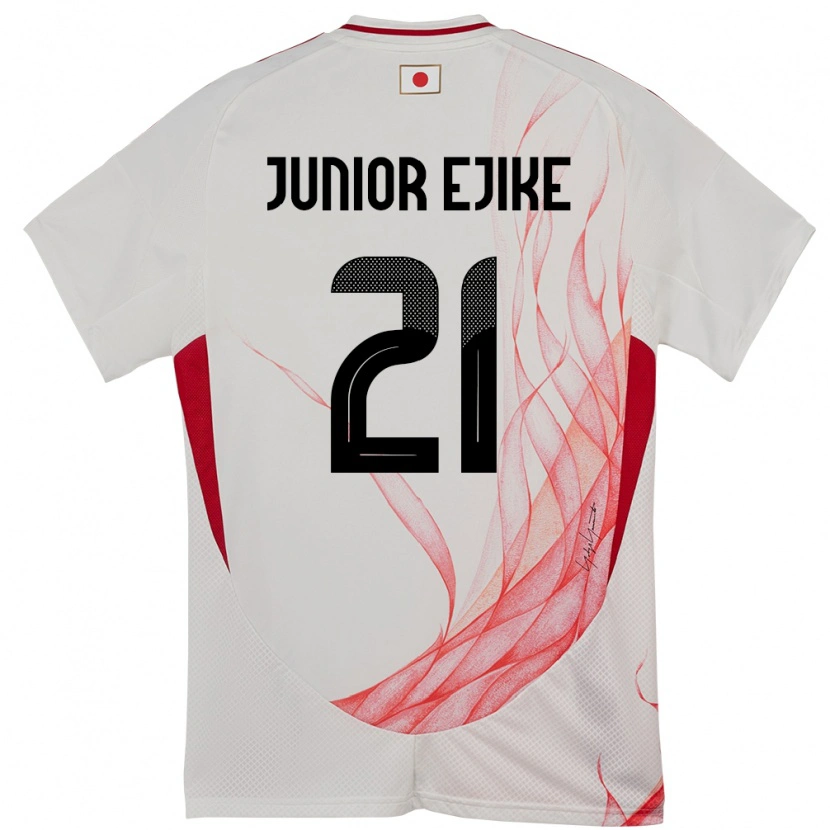 Danxen Barn Japan Ibuki Vincent Junior Ejike #21 Vit Bortatröja Matchtröjor 24-26 Tröjor T-Tröja