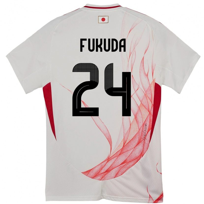 Danxen Barn Japan Shio Fukuda #24 Vit Bortatröja Matchtröjor 24-26 Tröjor T-Tröja