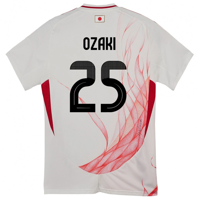 Danxen Barn Japan Kairu Ozaki #25 Vit Bortatröja Matchtröjor 24-26 Tröjor T-Tröja