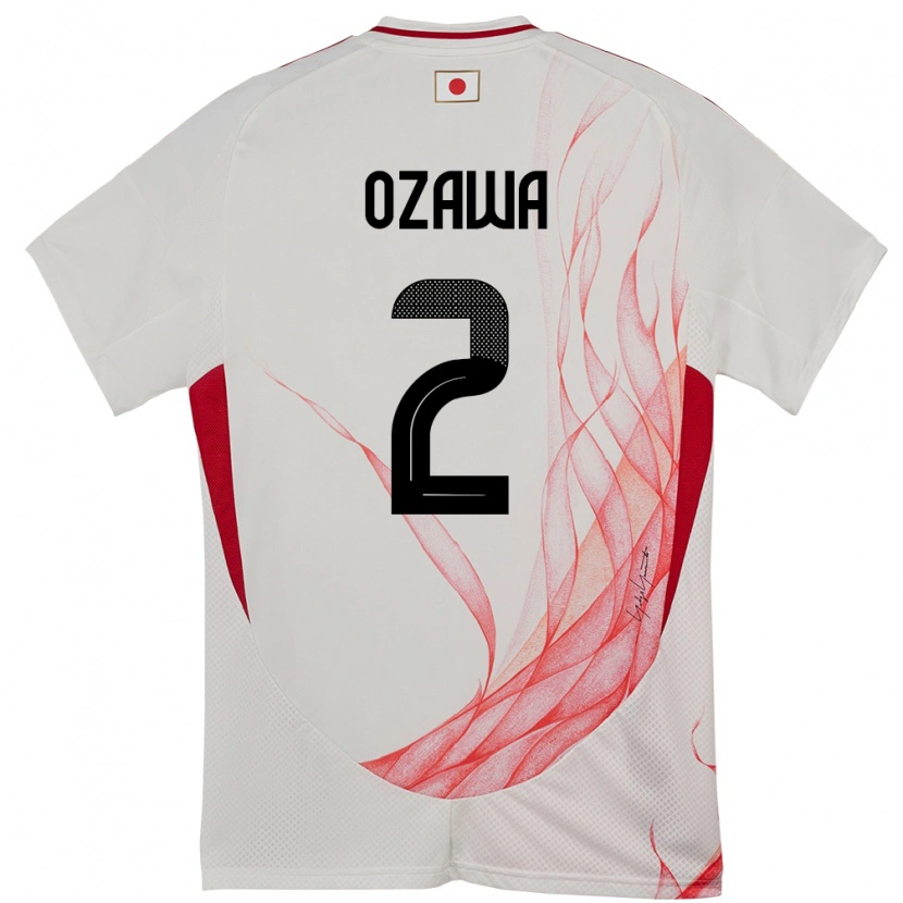 Danxen Barn Japan Haruki Ozawa #2 Vit Bortatröja Matchtröjor 24-26 Tröjor T-Tröja