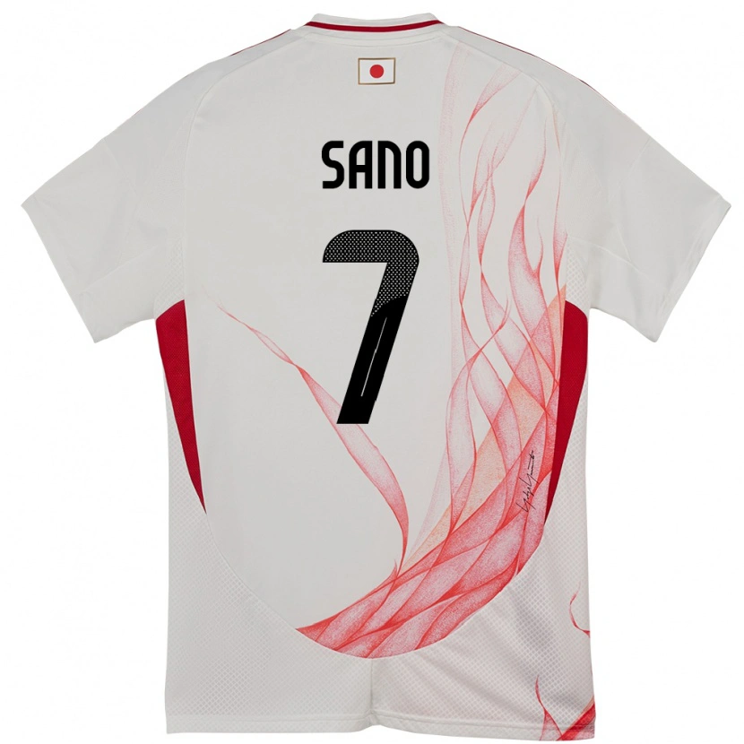 Danxen Barn Japan Kodai Sano #7 Vit Bortatröja Matchtröjor 24-26 Tröjor T-Tröja
