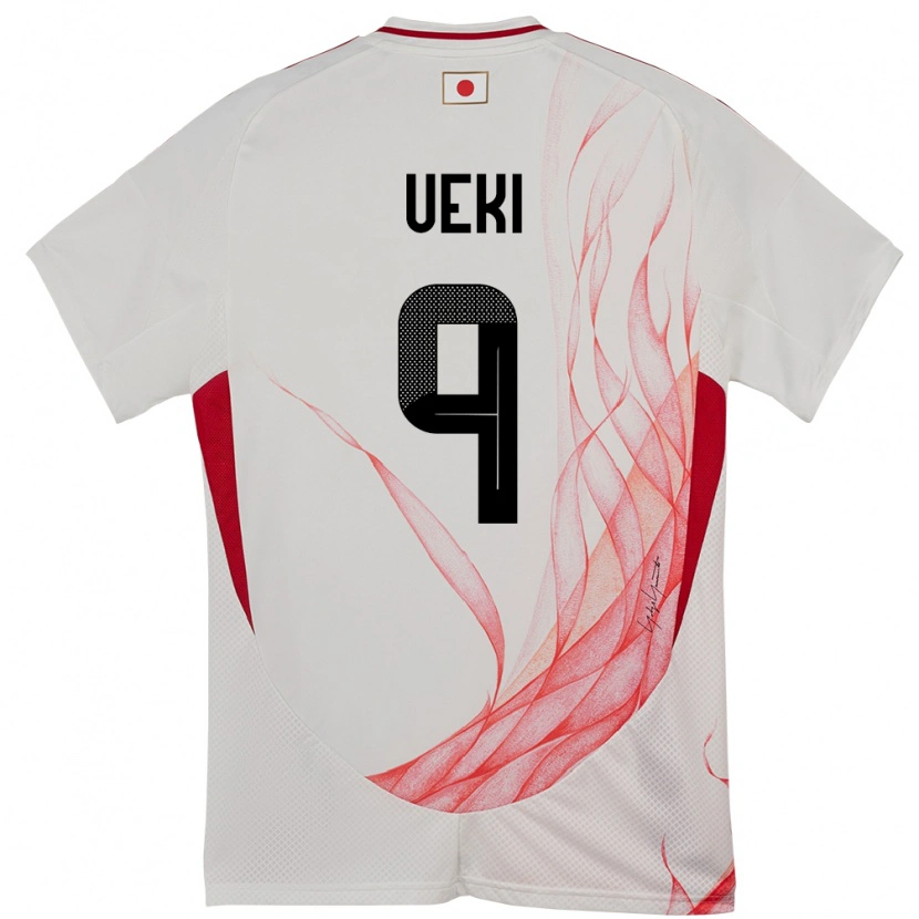 Danxen Barn Japan Riko Ueki #9 Vit Bortatröja Matchtröjor 24-26 Tröjor T-Tröja