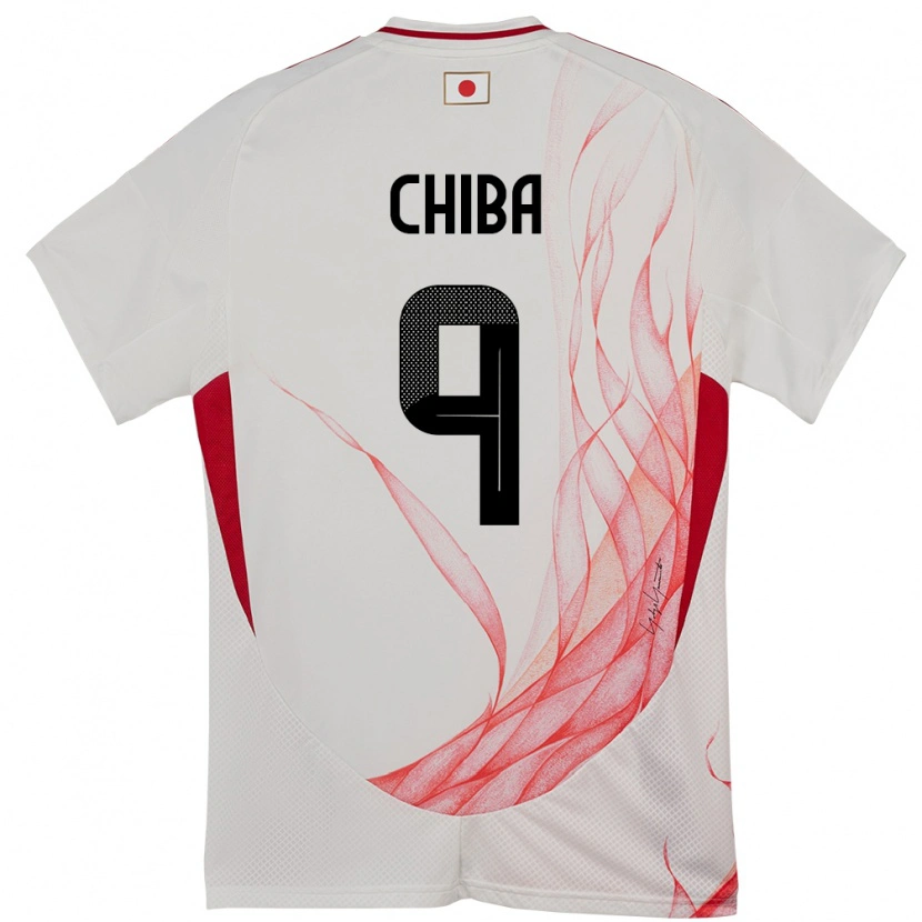 Danxen Barn Japan Kanta Chiba #9 Vit Bortatröja Matchtröjor 24-26 Tröjor T-Tröja