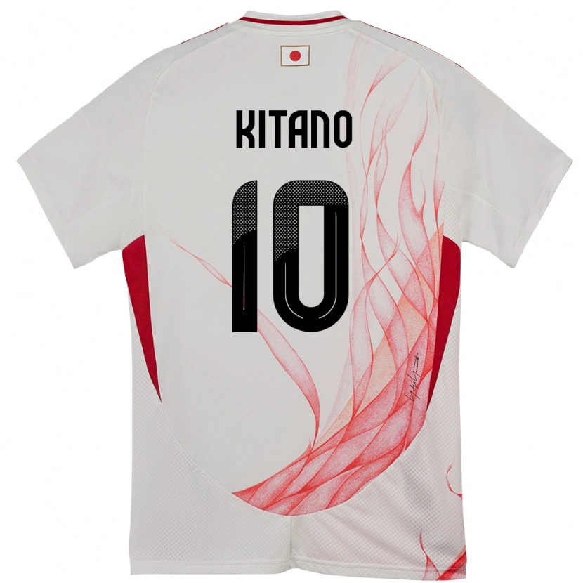 Danxen Barn Japan Sota Kitano #10 Vit Bortatröja Matchtröjor 24-26 Tröjor T-Tröja