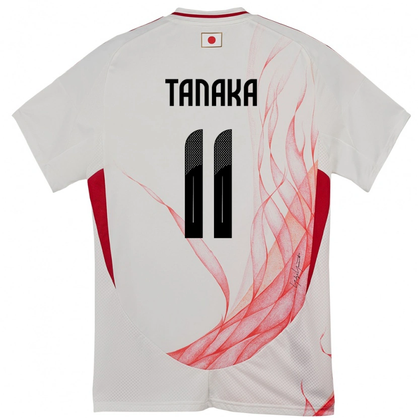 Danxen Barn Japan Mina Tanaka #11 Vit Bortatröja Matchtröjor 24-26 Tröjor T-Tröja