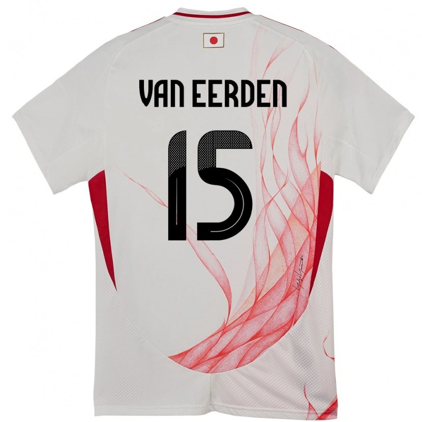 Danxen Barn Japan Shawn Van Eerden #15 Vit Bortatröja Matchtröjor 24-26 Tröjor T-Tröja