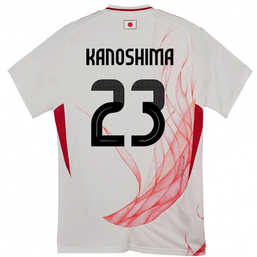 Danxen Barn Japan Yu Kanoshima #23 Vit Bortatröja Matchtröjor 24-26 Tröjor T-Tröja