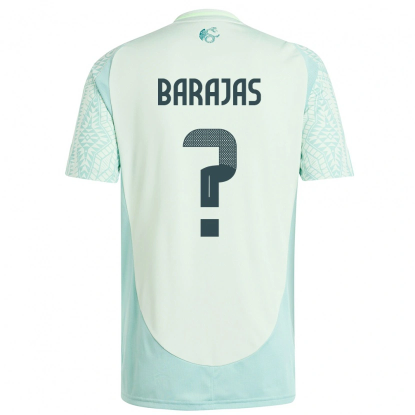 Danxen Barn Mexiko Fidel Barajas #0 Linne Grön Bortatröja Matchtröjor 24-26 Tröjor T-Tröja