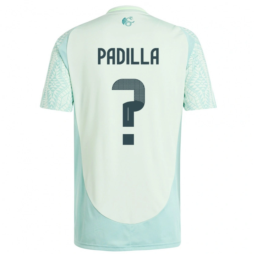 Danxen Barn Mexiko Yael Padilla #0 Linne Grön Bortatröja Matchtröjor 24-26 Tröjor T-Tröja