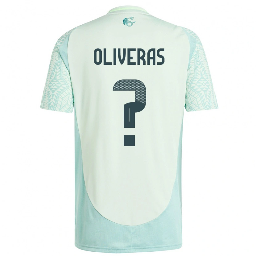 Danxen Barn Mexiko Robert Oliveras #0 Linne Grön Bortatröja Matchtröjor 24-26 Tröjor T-Tröja