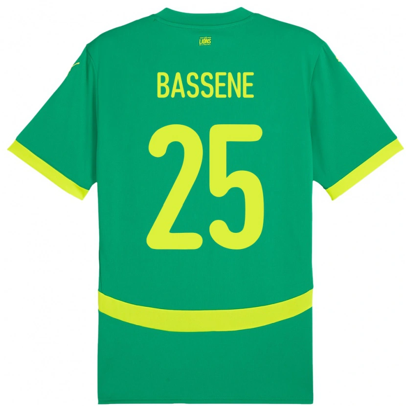 Danxen Barn Senegal Pascaline Bassene #25 Grön Bortatröja Matchtröjor 24-26 Tröjor T-Tröja