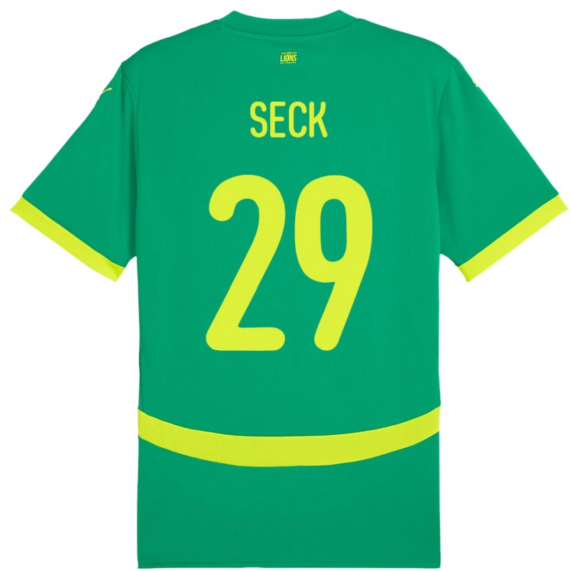 Danxen Barn Senegal Demba Seck #29 Grön Bortatröja Matchtröjor 24-26 Tröjor T-Tröja