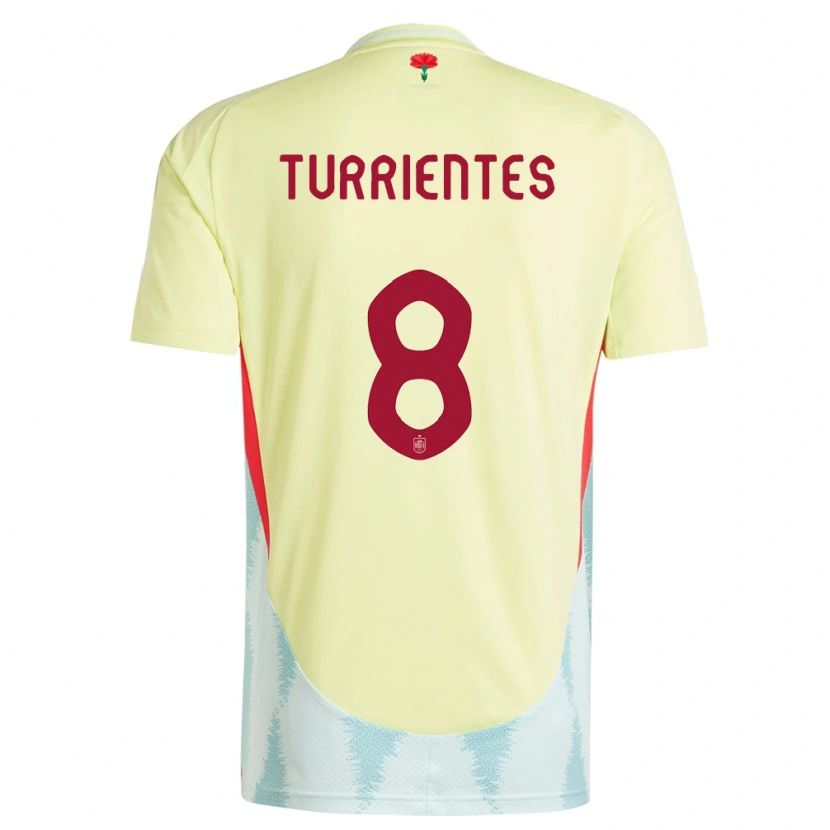 Danxen Barn Spanien Beñat Turrientes #8 Gul Bortatröja Matchtröjor 24-26 Tröjor T-Tröja