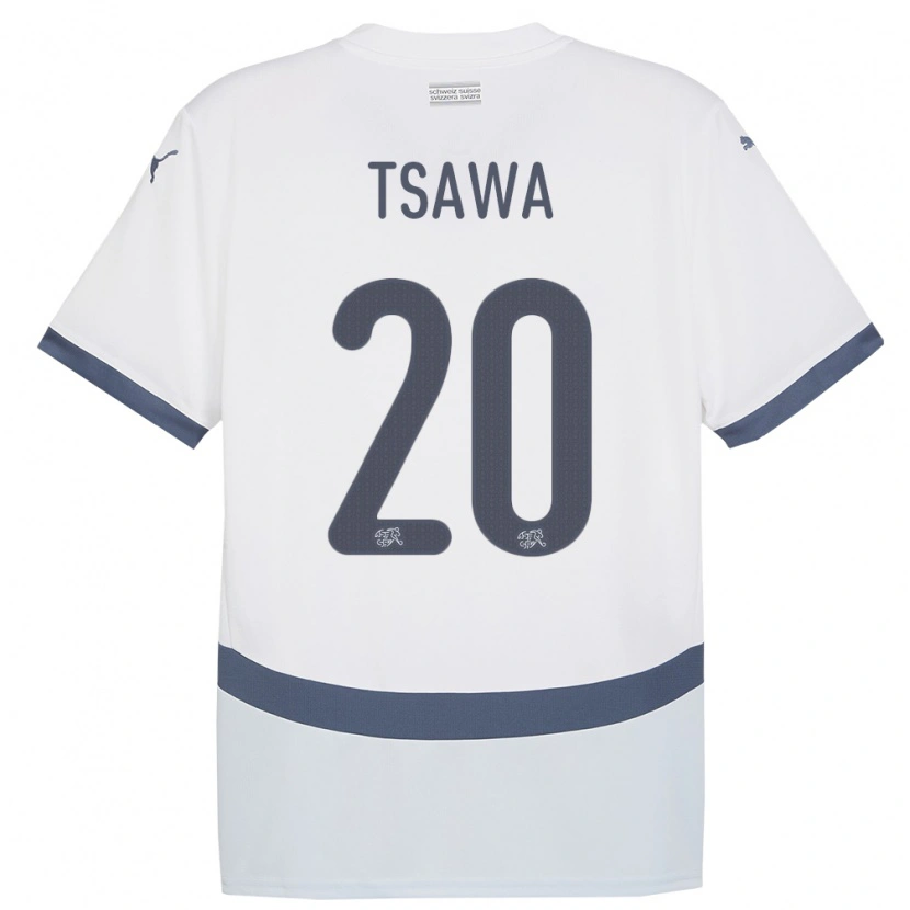 Danxen Barn Schweiz Cheveyo Tsawa #20 Vit Bortatröja Matchtröjor 24-26 Tröjor T-Tröja