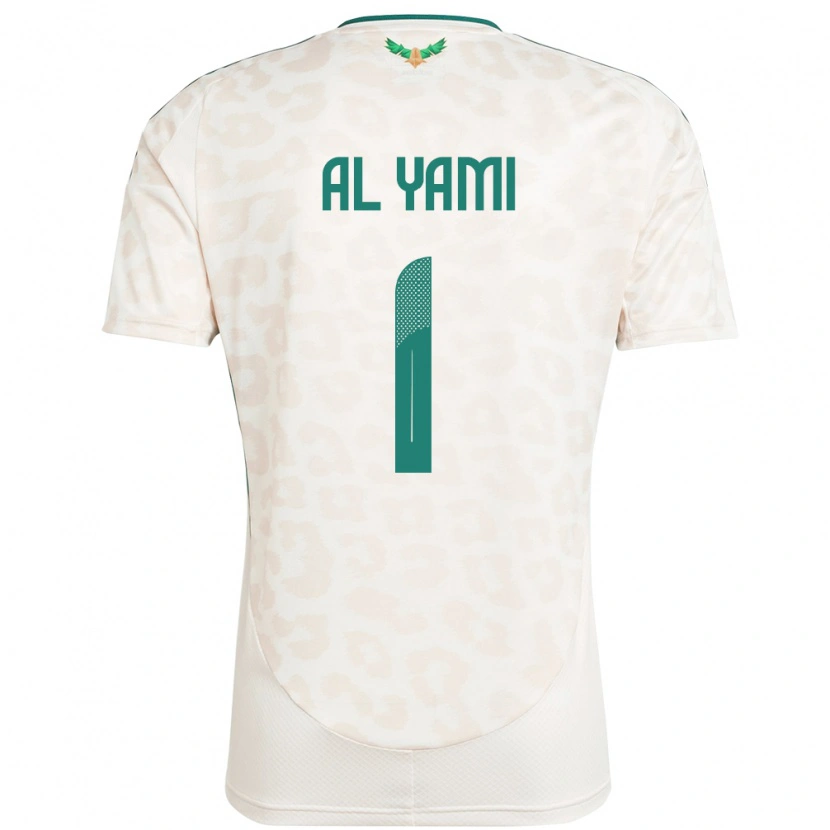 Danxen Barn Saudi-Arabien Mohammed Al-Yami #1 Vit Bortatröja Matchtröjor 24-26 Tröjor T-Tröja