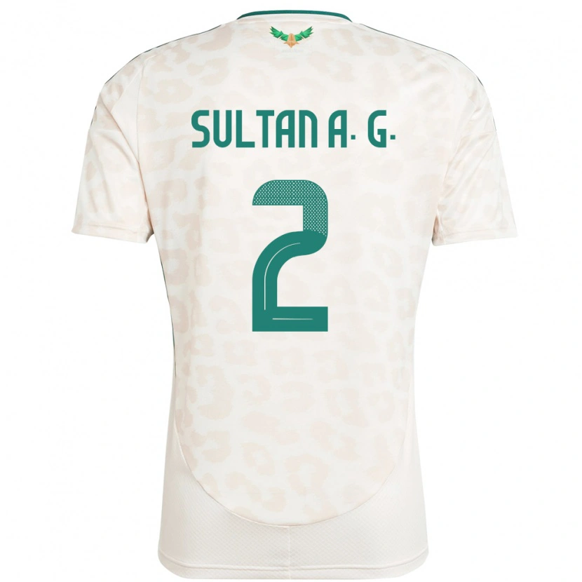 Danxen Barn Saudi-Arabien Sultan Al-Ghannam #2 Vit Bortatröja Matchtröjor 24-26 Tröjor T-Tröja