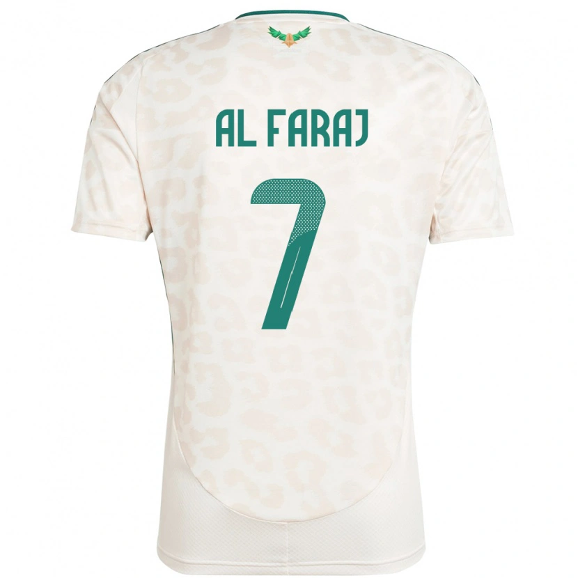 Danxen Barn Saudi-Arabien Salman Al-Faraj #7 Vit Bortatröja Matchtröjor 24-26 Tröjor T-Tröja