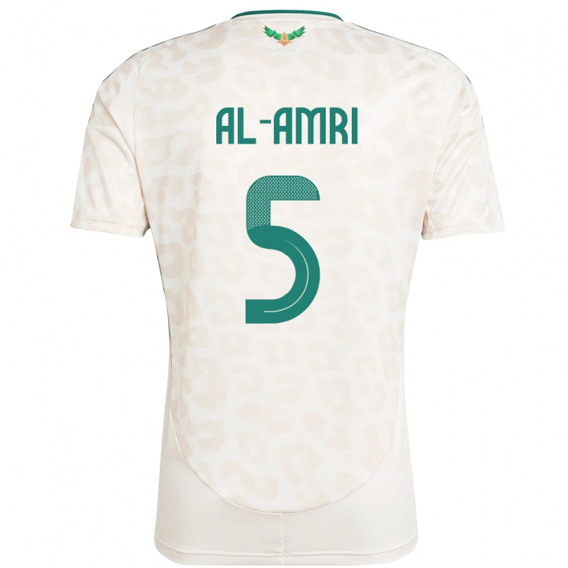 Danxen Barn Saudi-Arabien Husam Al-Amri #5 Vit Bortatröja Matchtröjor 24-26 Tröjor T-Tröja