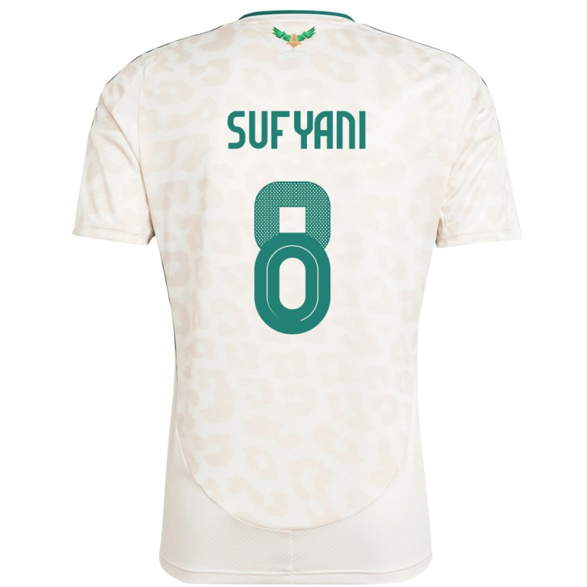 Danxen Barn Saudi-Arabien Abdulrahman Sufyani #8 Vit Bortatröja Matchtröjor 24-26 Tröjor T-Tröja