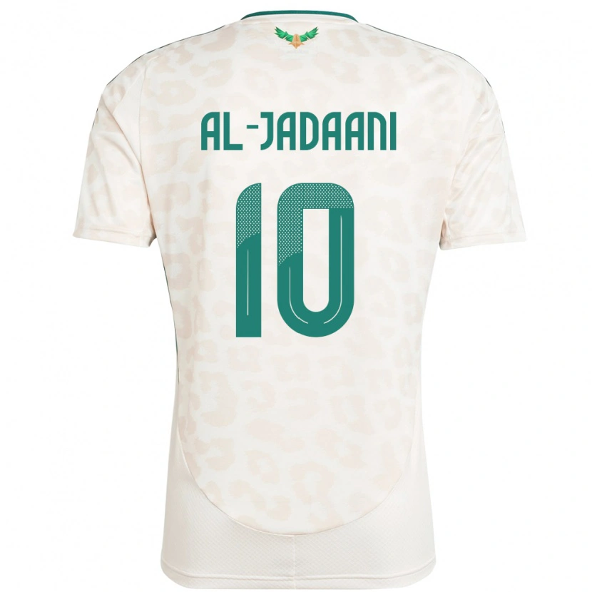 Danxen Barn Saudi-Arabien Nawaf Al-Jadaani #10 Vit Bortatröja Matchtröjor 24-26 Tröjor T-Tröja
