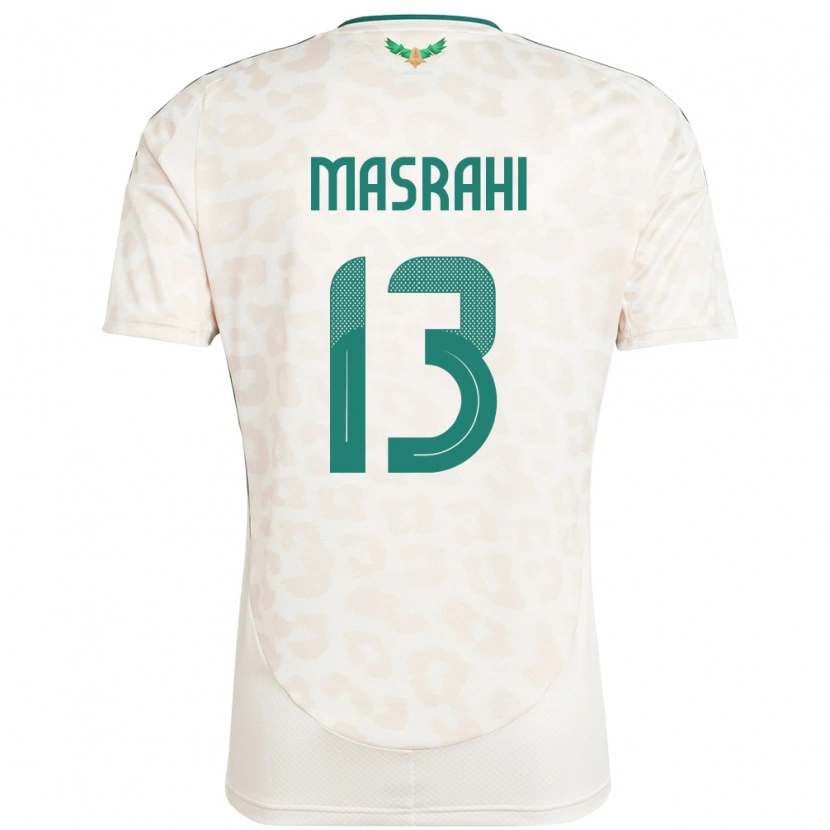 Danxen Barn Saudi-Arabien Mubarak Masrahi #13 Vit Bortatröja Matchtröjor 24-26 Tröjor T-Tröja