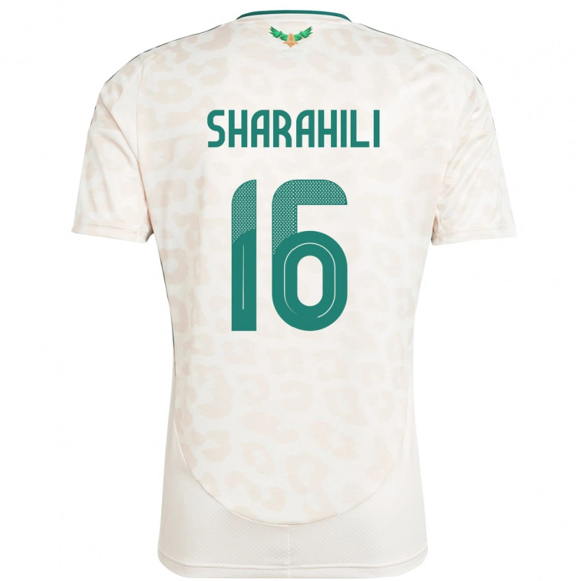 Danxen Barn Saudi-Arabien Khalid Mashhour Sharahili #16 Vit Bortatröja Matchtröjor 24-26 Tröjor T-Tröja