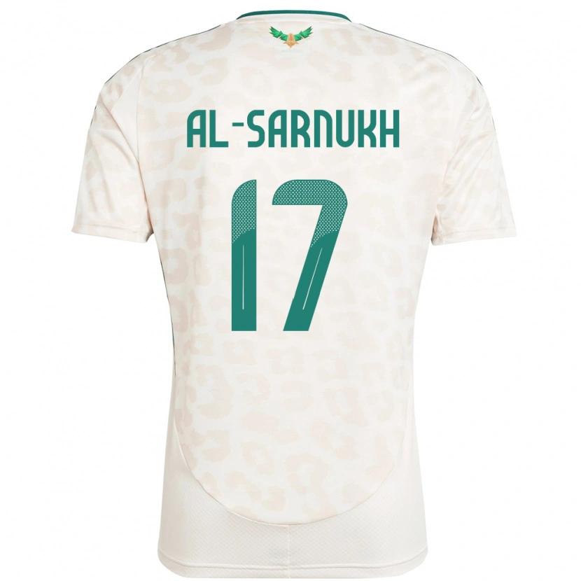 Danxen Barn Saudi-Arabien Mohamed Al-Sarnukh #17 Vit Bortatröja Matchtröjor 24-26 Tröjor T-Tröja