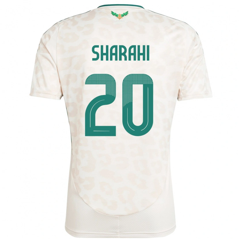 Danxen Barn Saudi-Arabien Anwar Sharahi #20 Vit Bortatröja Matchtröjor 24-26 Tröjor T-Tröja