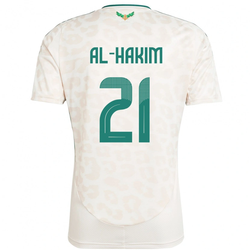 Danxen Barn Saudi-Arabien Mohammed Al-Hakim #21 Vit Bortatröja Matchtröjor 24-26 Tröjor T-Tröja