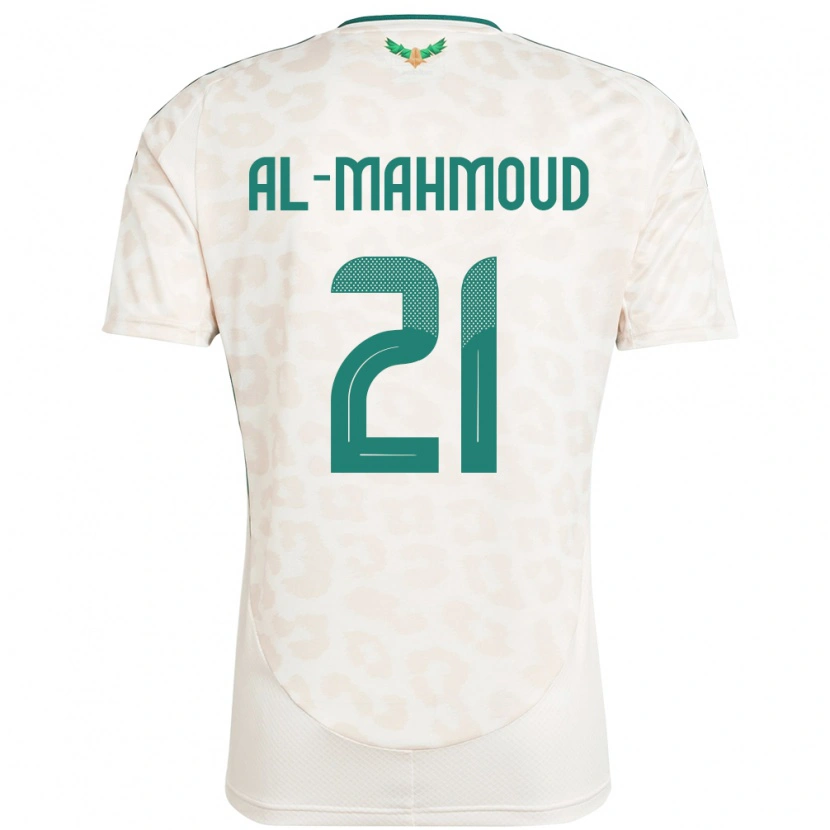 Danxen Barn Saudi-Arabien Mohammed Al-Mahmoud #21 Vit Bortatröja Matchtröjor 24-26 Tröjor T-Tröja