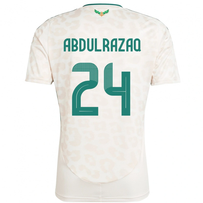 Danxen Barn Saudi-Arabien Aseel Abdulrazaq #24 Vit Bortatröja Matchtröjor 24-26 Tröjor T-Tröja