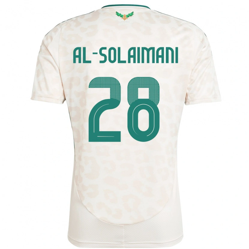 Danxen Barn Saudi-Arabien Solaiman Al-Solaimani #28 Vit Bortatröja Matchtröjor 24-26 Tröjor T-Tröja
