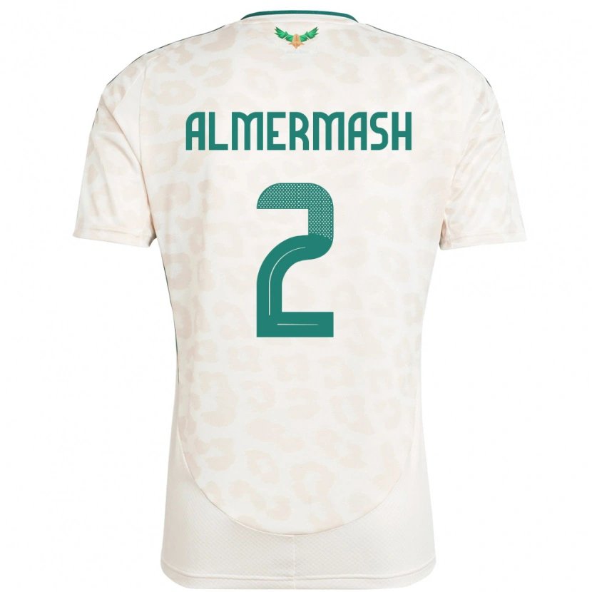 Danxen Barn Saudi-Arabien Oama Almermash #2 Vit Bortatröja Matchtröjor 24-26 Tröjor T-Tröja