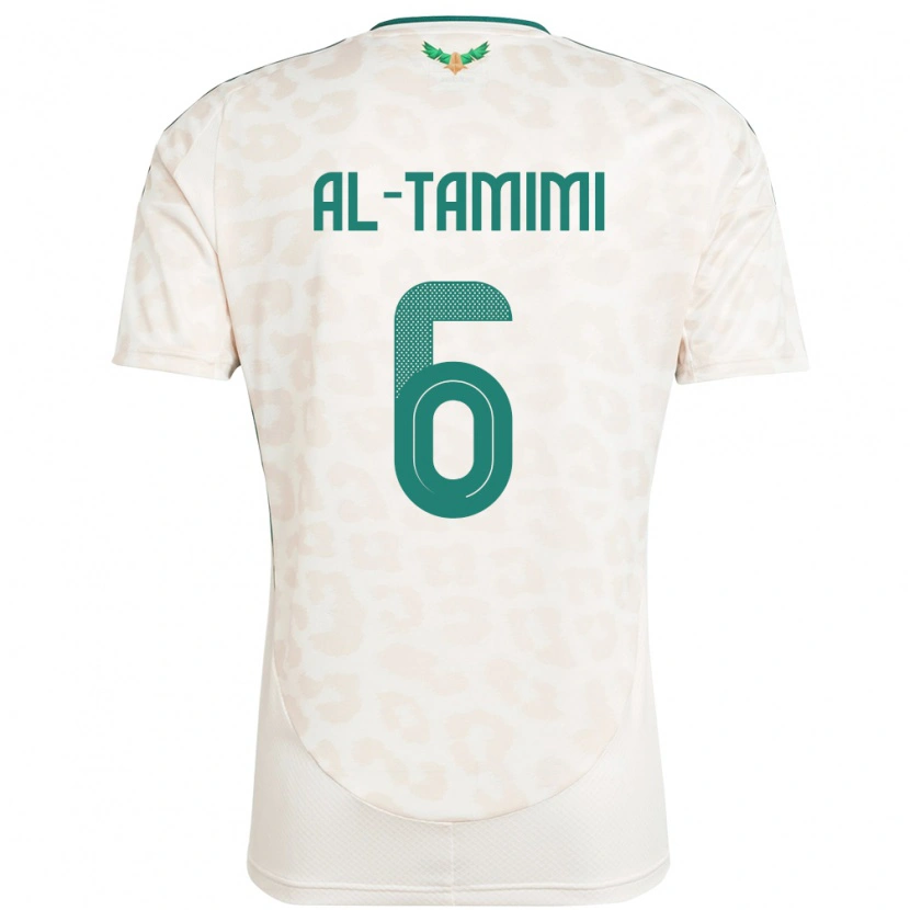 Danxen Barn Saudi-Arabien Maryam Al Tamimi #6 Vit Bortatröja Matchtröjor 24-26 Tröjor T-Tröja