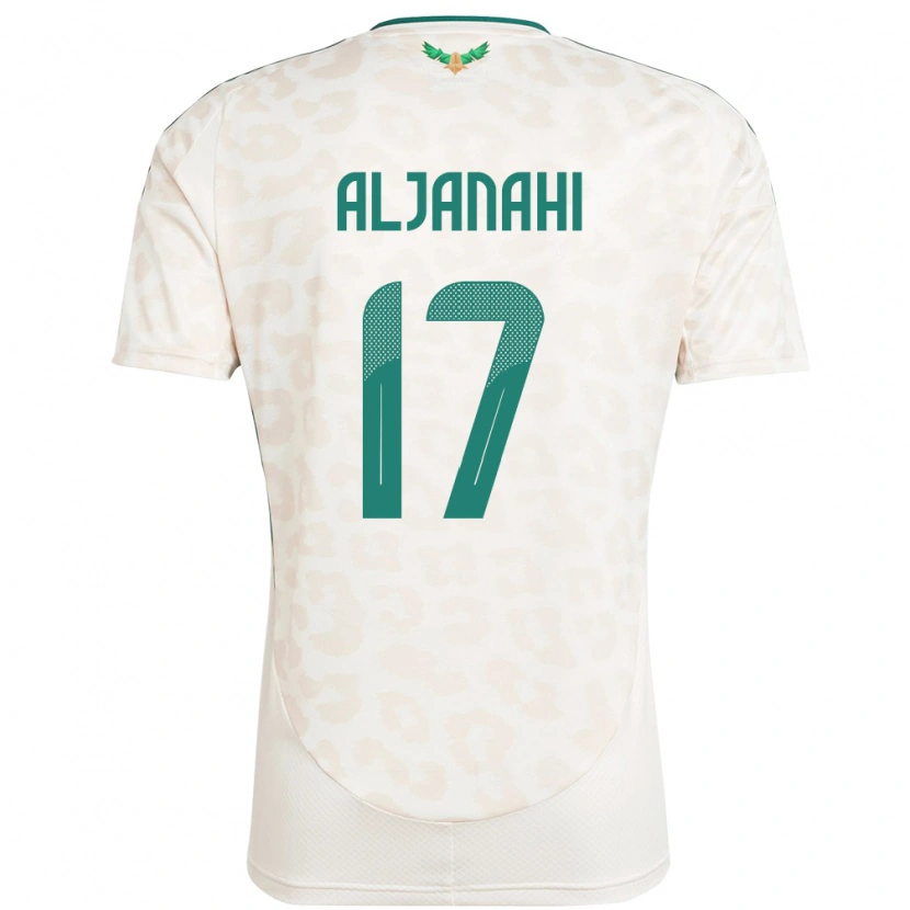 Danxen Barn Saudi-Arabien Nawaf Aljanahi #17 Vit Bortatröja Matchtröjor 24-26 Tröjor T-Tröja