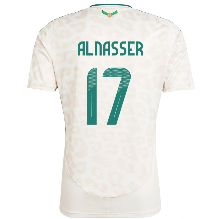 Danxen Barn Saudi-Arabien Saad Alnasser #17 Vit Bortatröja Matchtröjor 24-26 Tröjor T-Tröja