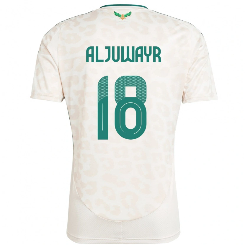 Danxen Barn Saudi-Arabien Musab Aljuwayr #18 Vit Bortatröja Matchtröjor 24-26 Tröjor T-Tröja