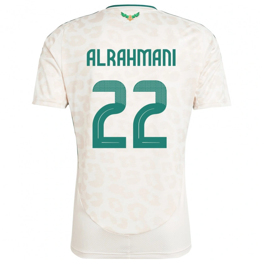 Danxen Barn Saudi-Arabien Saleh Alrahmani #22 Vit Bortatröja Matchtröjor 24-26 Tröjor T-Tröja