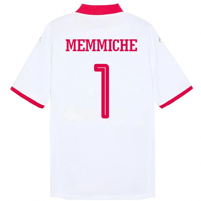 Danxen Barn Tunisien Amanallah Memmiche #1 Vit Bortatröja Matchtröjor 24-26 Tröjor T-Tröja