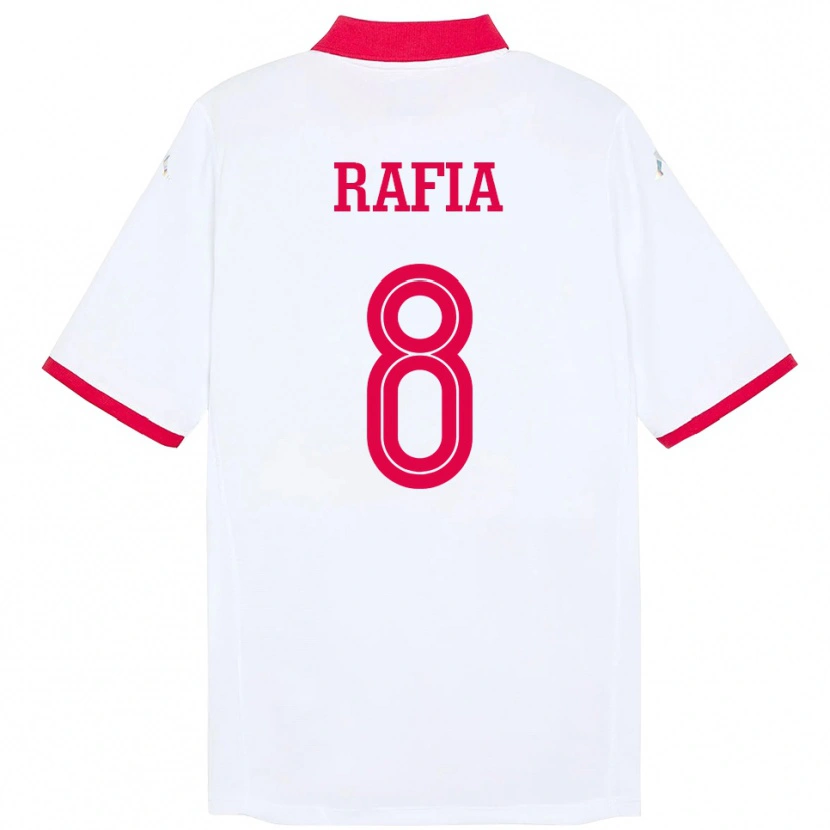 Danxen Barn Tunisien Hamza Rafia #8 Vit Bortatröja Matchtröjor 24-26 Tröjor T-Tröja