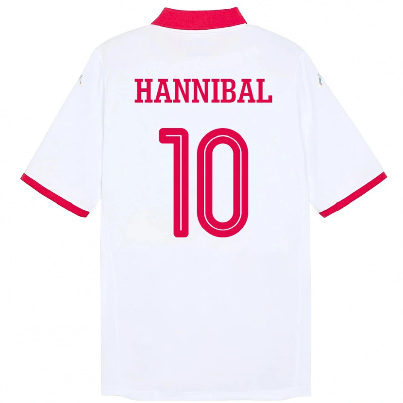 Danxen Barn Tunisien Hannibal #10 Vit Bortatröja Matchtröjor 24-26 Tröjor T-Tröja