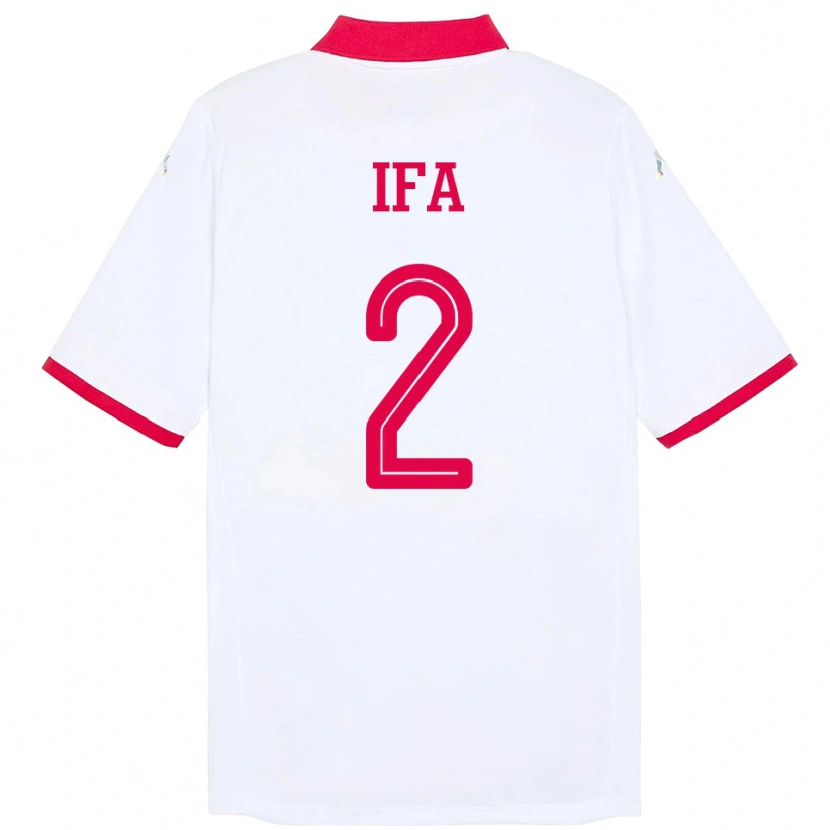 Danxen Barn Tunisien Bilel Ifa #2 Vit Bortatröja Matchtröjor 24-26 Tröjor T-Tröja