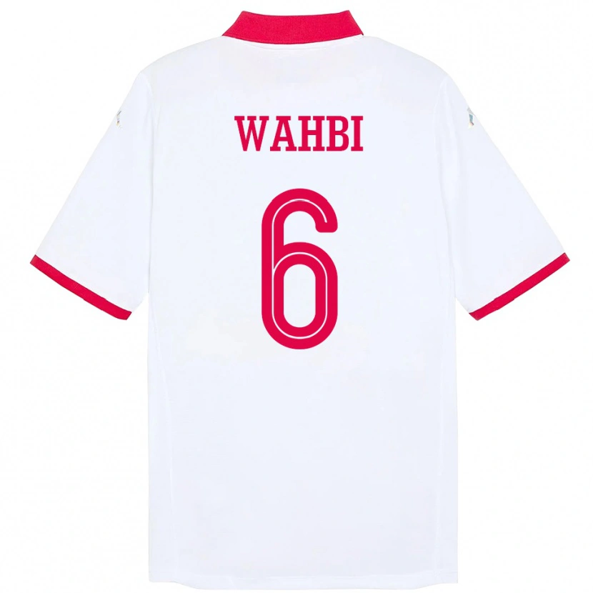 Danxen Barn Tunisien Gaith Wahbi #6 Vit Bortatröja Matchtröjor 24-26 Tröjor T-Tröja