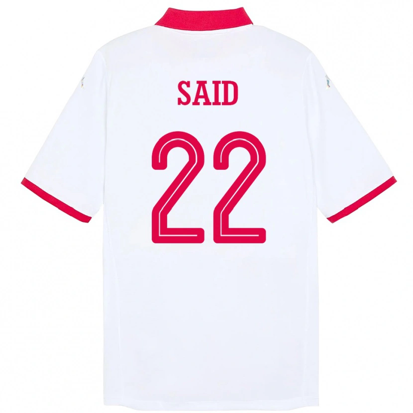 Danxen Barn Tunisien Bechir Ben Said #22 Vit Bortatröja Matchtröjor 24-26 Tröjor T-Tröja